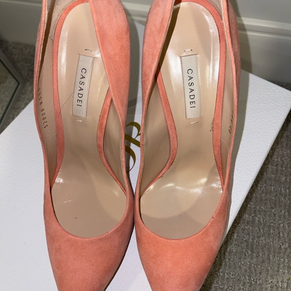 Casadei Blade techno decollete peach/light pink pumps - Picture 6 of 13
